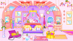 kawaii interior pixel animated rooms glitter inspiration puffs untitled purple sweet