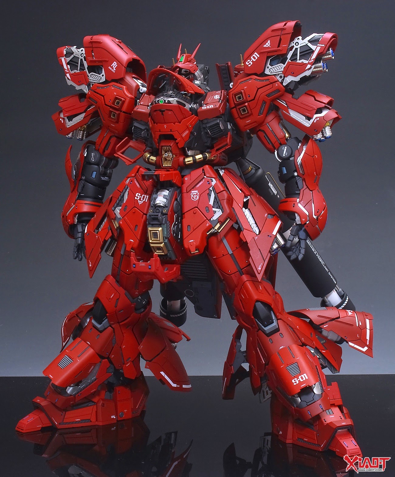 Custom Build: MG 1/100 MSN-04 Sazabi Ver. Ka "Detailed" - Gundam Kits