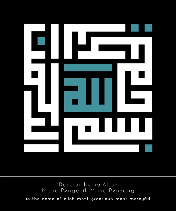 kaligrafi modern dan minimalis