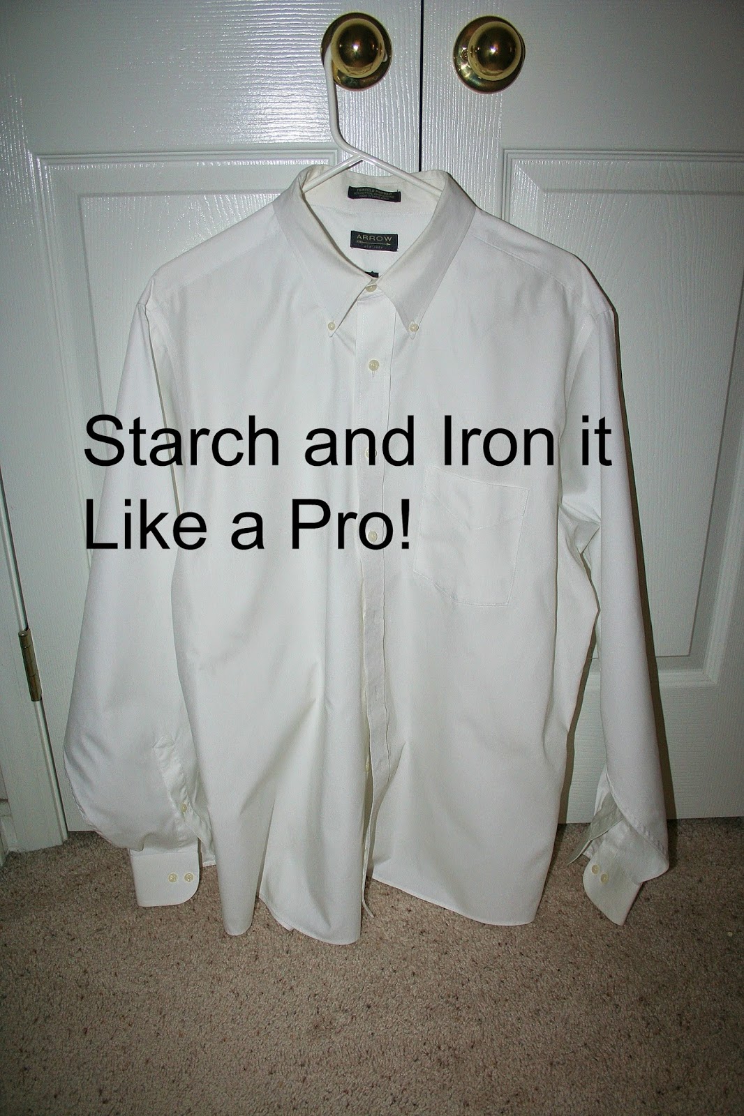 HandMade Gifts Are Best How to starch and iron a shirt the more