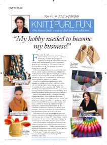 I've been featured in Simply Knitting