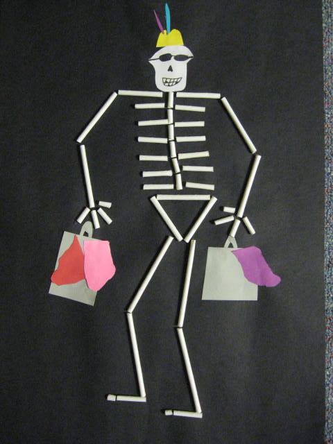 ABC School Art: Straw Skeletons - (3rd)