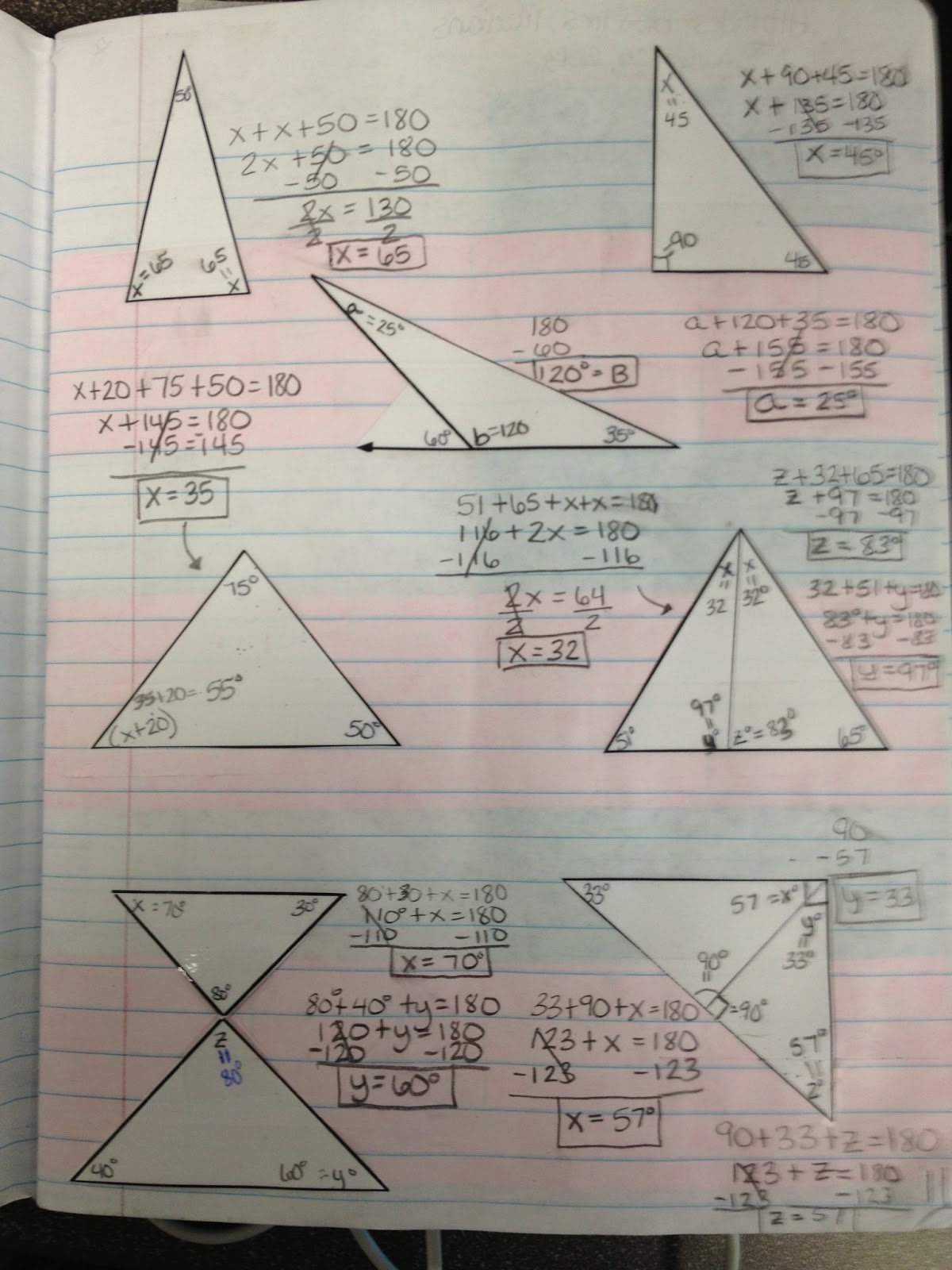 Teaching in Special Education: Angle Sum Theorem