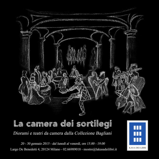 La camera dei sortilegi: dal 20 al 30 gennaio alla Kasa dei Libri di Milano una mostra con i diorami, le marionette e i teatri da camera della Collezione Bagliani