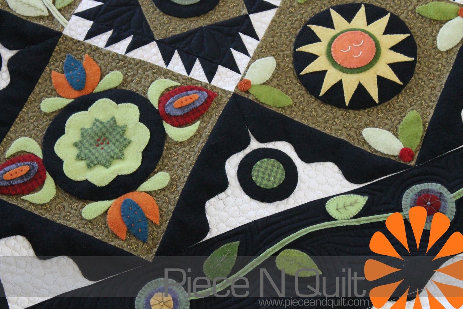 Piece N Quilt Wool Applique Quilt