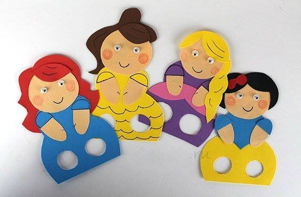 vendedor Colonos el primero 8 Moldes para hacer hermosos títeres de papel con niños ~ Solountip.com