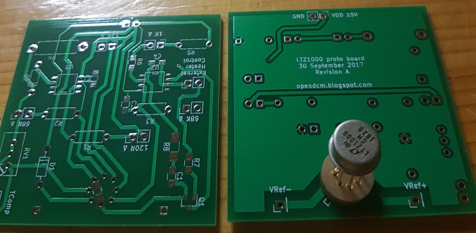 Open source high accuracy DC Multimeter LTZ1000 based proto board arrived