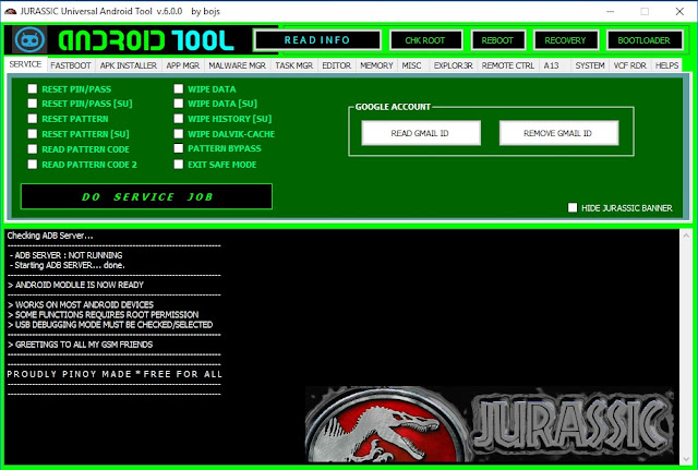 Jurassic UAT Tool 6.0 Free Download