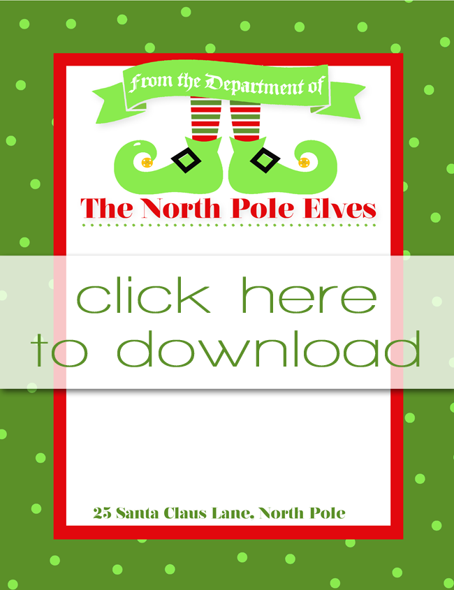 Free Printable Elf On The Shelf Letterhead