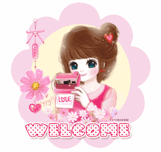 welcome pink gif