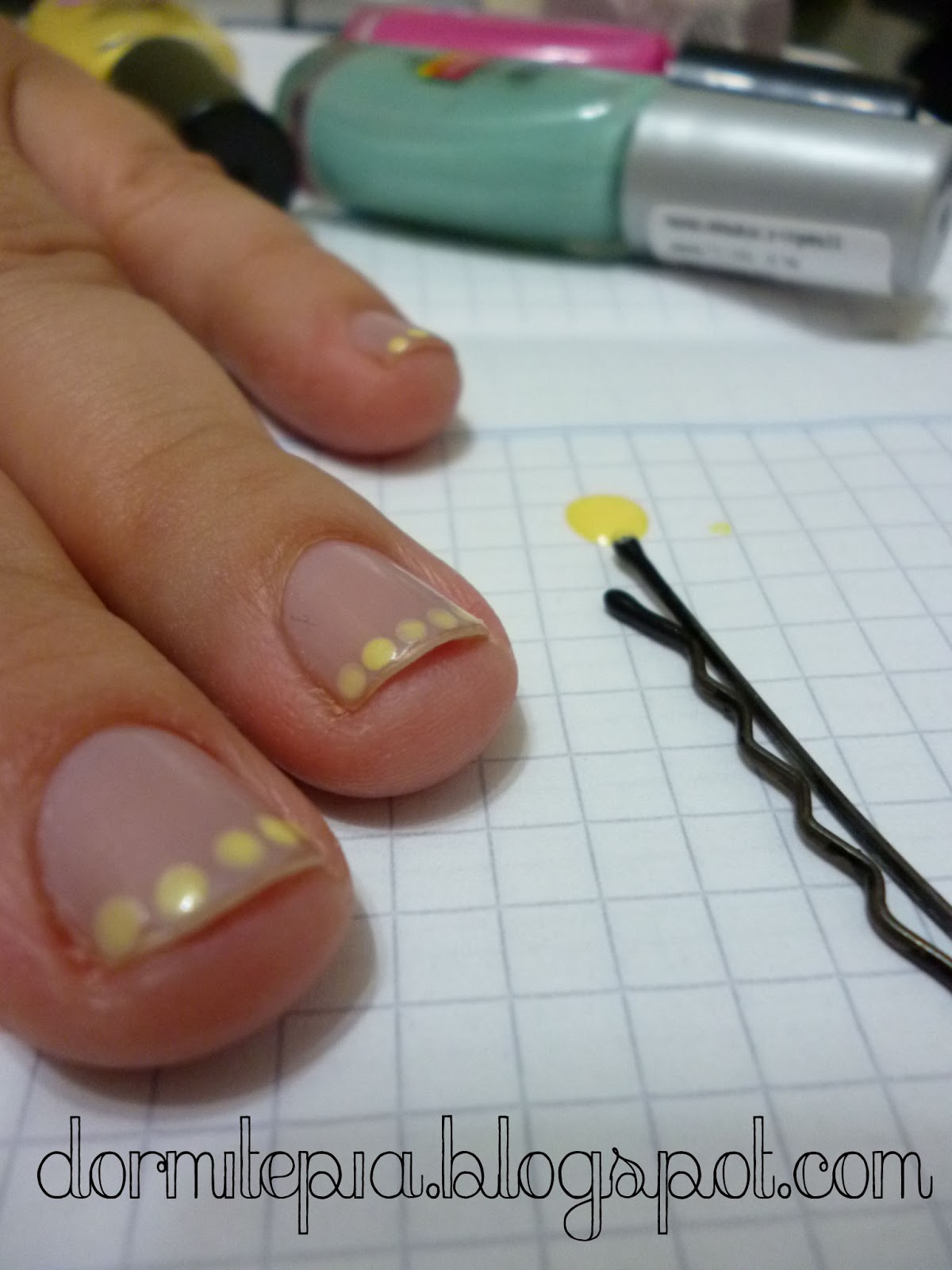 Como Hacer Puntitos En Las Uñas Dormite, Pía!: UÑAS CON PUNTILLISMO♥