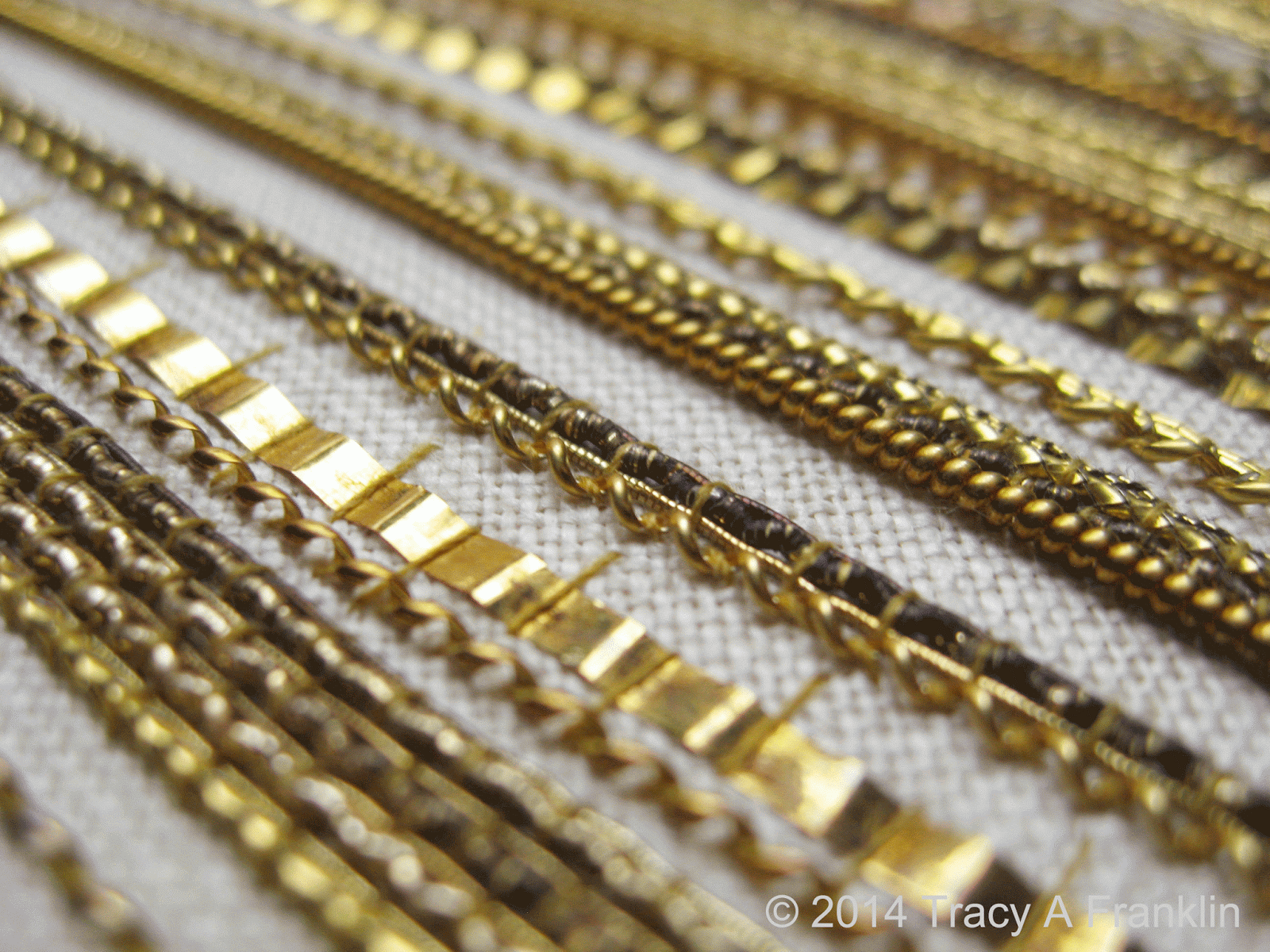 Tracy A Franklin specialist embroiderer gold work contempo!