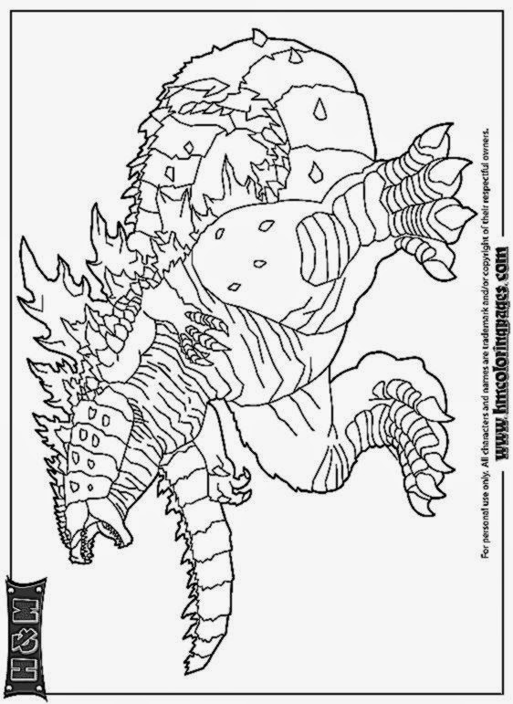Godzilla Destroyer Coloring Pages