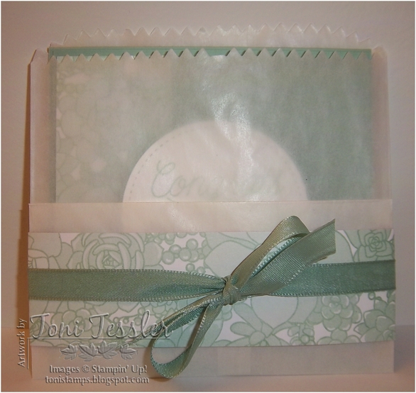 ToniStamps Glassine bag gift card or candy pocket