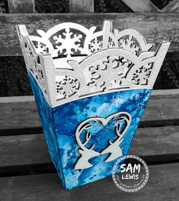 Snowflake Vase by Sam Lewis AKA The Crippled Crafter