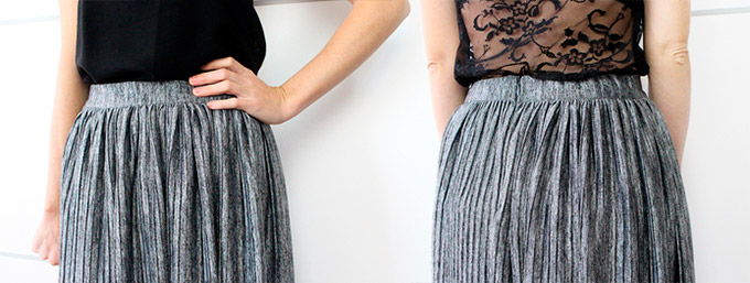 FALDA MIDI PLISADA DIY como-hacer-falda-plisada