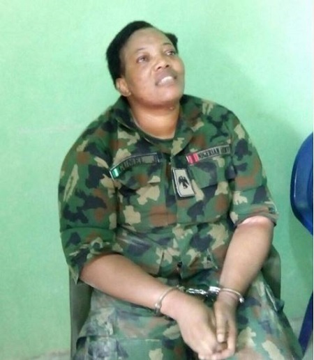 Fake Female Military Officer with Three Suspected Suicide Bomber Kids Arrested in Abuja (Photo