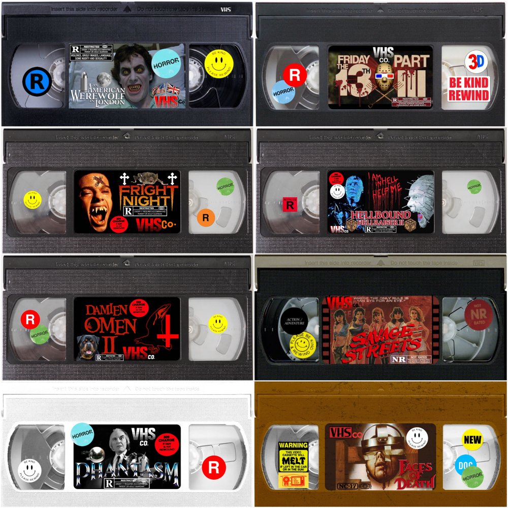 The Horrors Of Halloween Horror Vhs Stickers By Vinyl