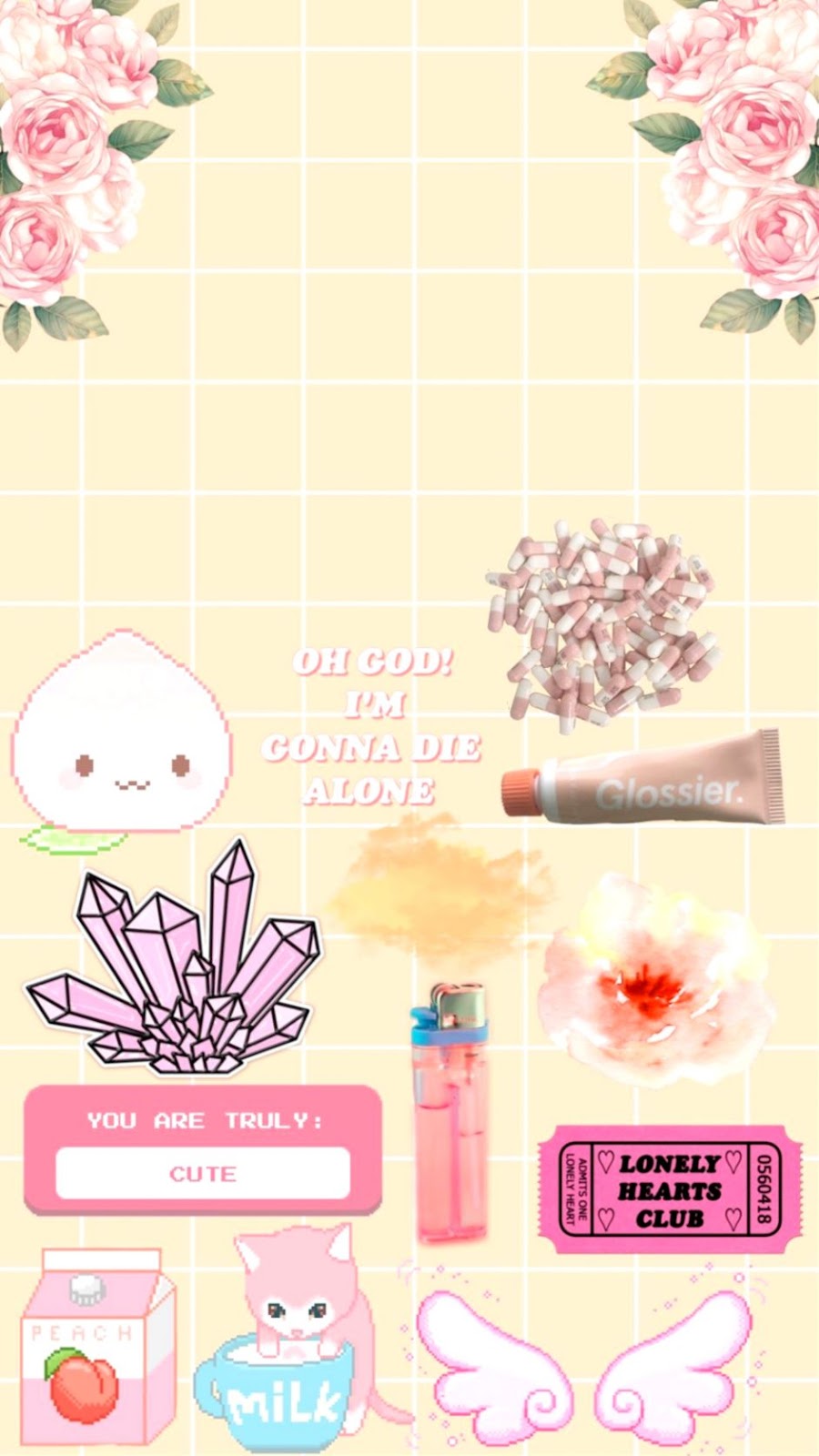 Pink Hearts Wallpaper Tumblr Rangement Bureau DIY