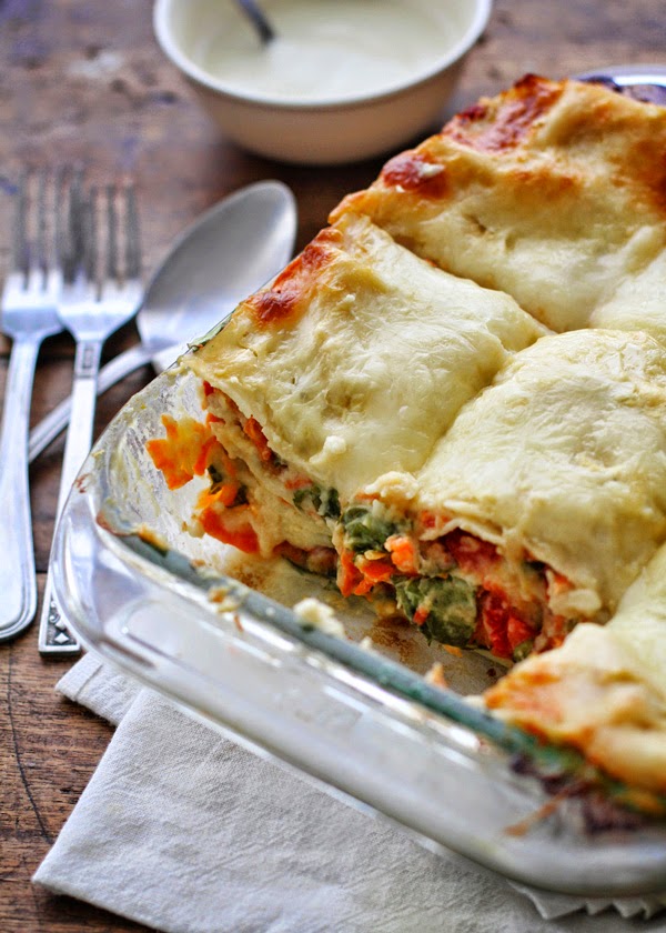 FUN RECIPE WORLD Veggie Alfredo Lasagna Recipe