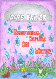 Save Water Poster for School {Class 7,8,12} Images Sketch - Slogan on ...