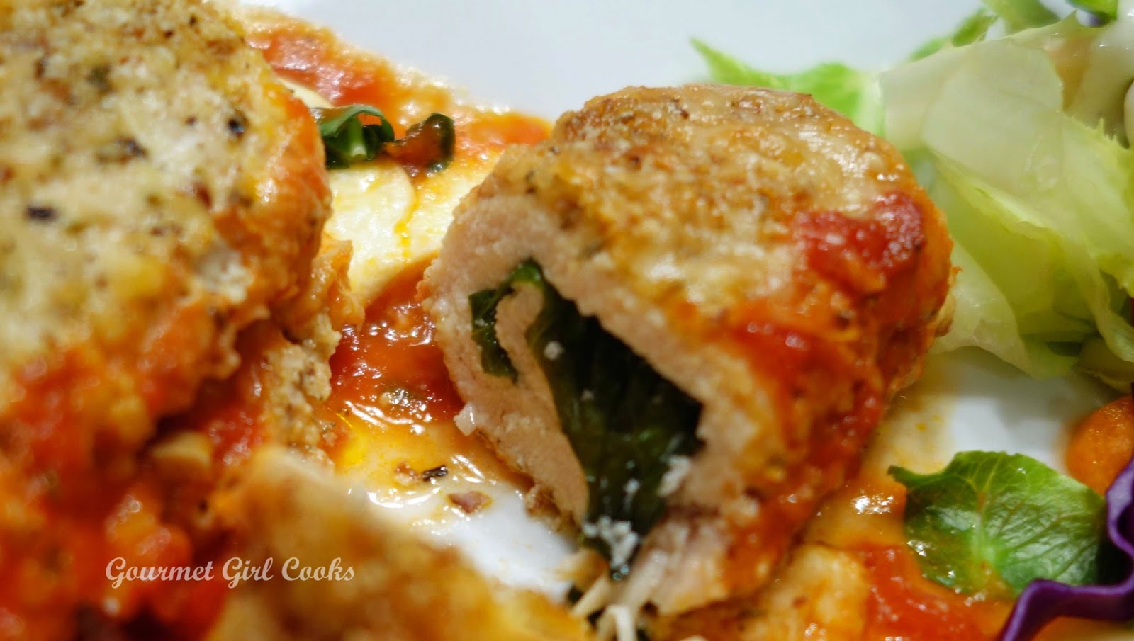 Gourmet Girl Cooks: String Cheese Chicken Roulade -- Simple 