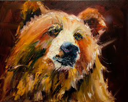 oil animal painting wildlife diane whitehead bear artist paintings canvas artoutwest painters abstract 16x20 visit west