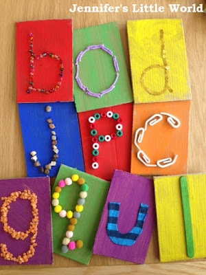 How to make tactile alphabet cards for children