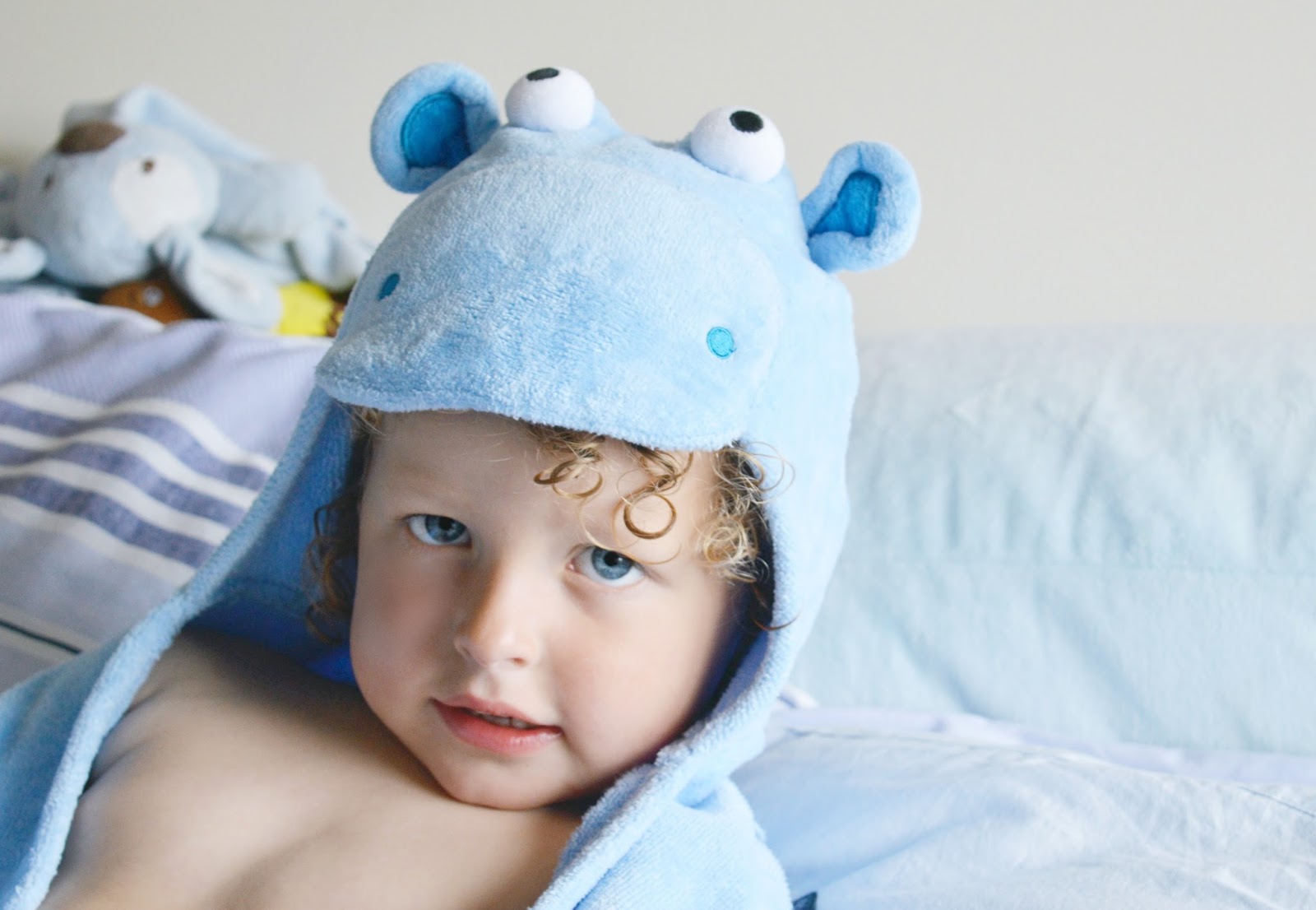 bathing bunnies towel