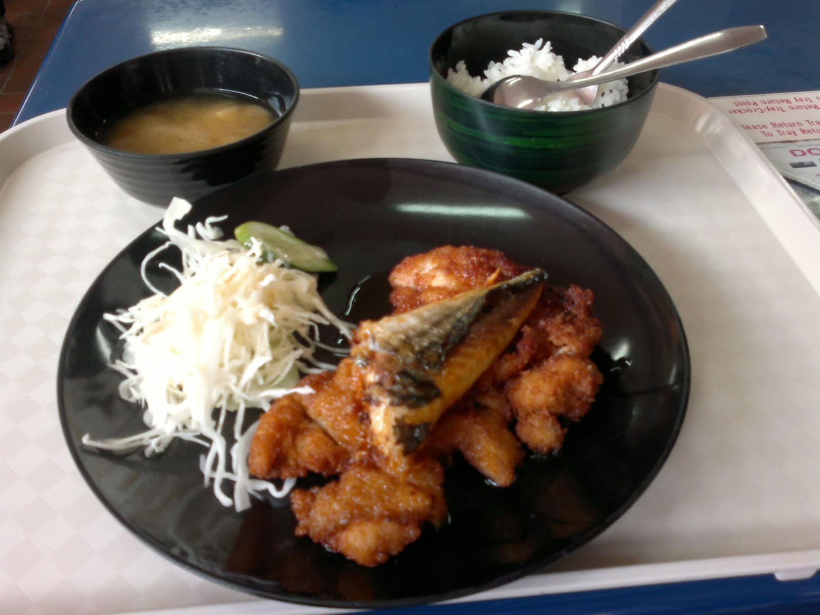 Abitcraxy Japanese food in NUS science canteen