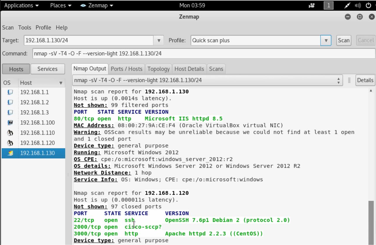 My Cybersecurity Journal Port Scan Using Nmap and Enable IIS in Windows 2012 Server