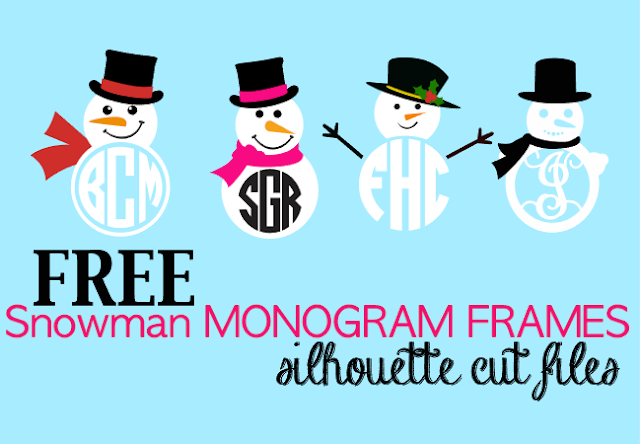 http://www.silhouetteschoolblog.com/2016/11/free-snowman-monograms-silhouette-designs-free.html