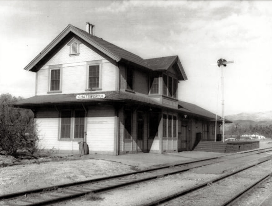 A drifting cowboy Chatsworth Filming Location Railroad Depot