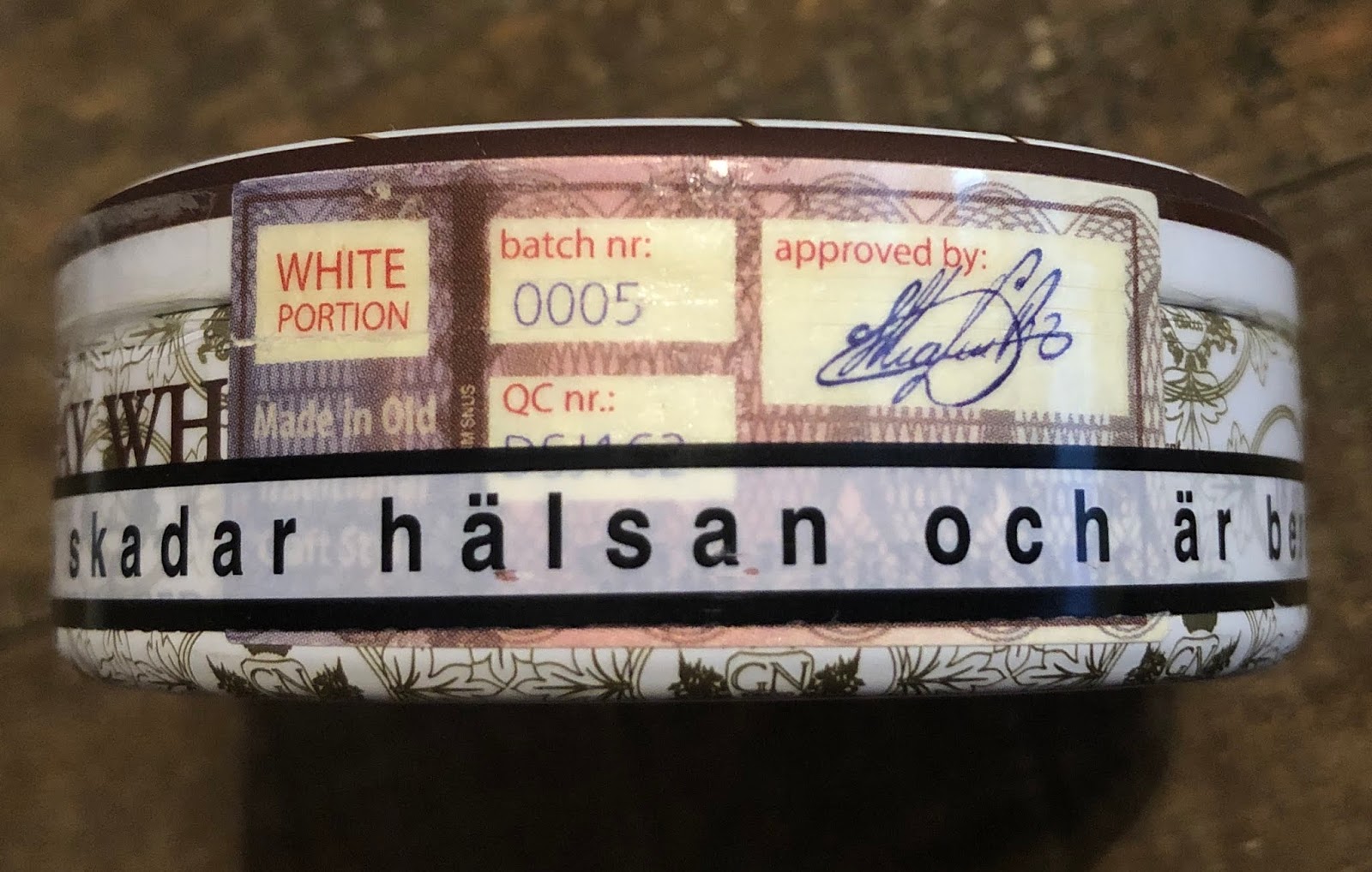 Islay Whisky Snus (White Portion) Review. 6 June 2016.