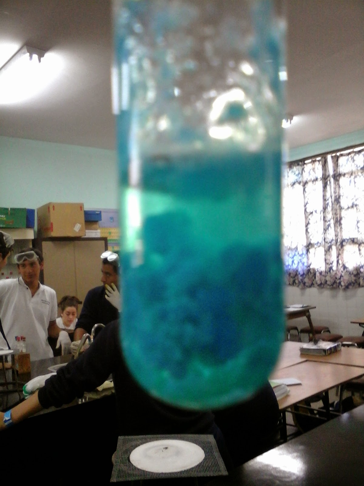 The Double Face Of Chemistry Reacción de precipitación con sulfato de