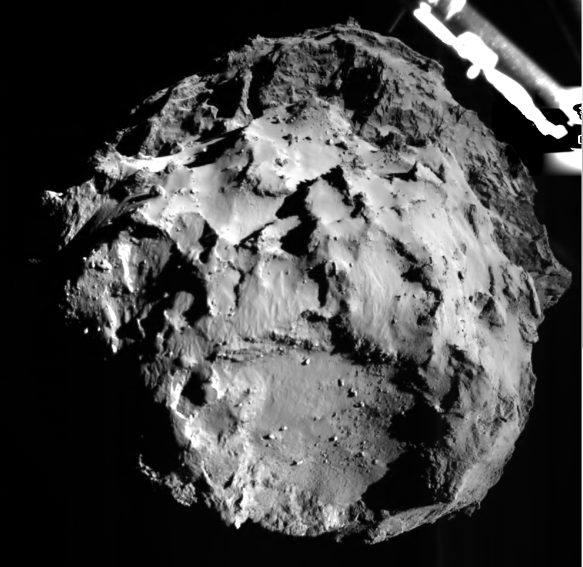 Das erste Foto von 67P/Churyumov–Gerasimenko -  Kometenmission Rosetta - Pic ESA/Rosetta/Philae/ROLIS/DLR