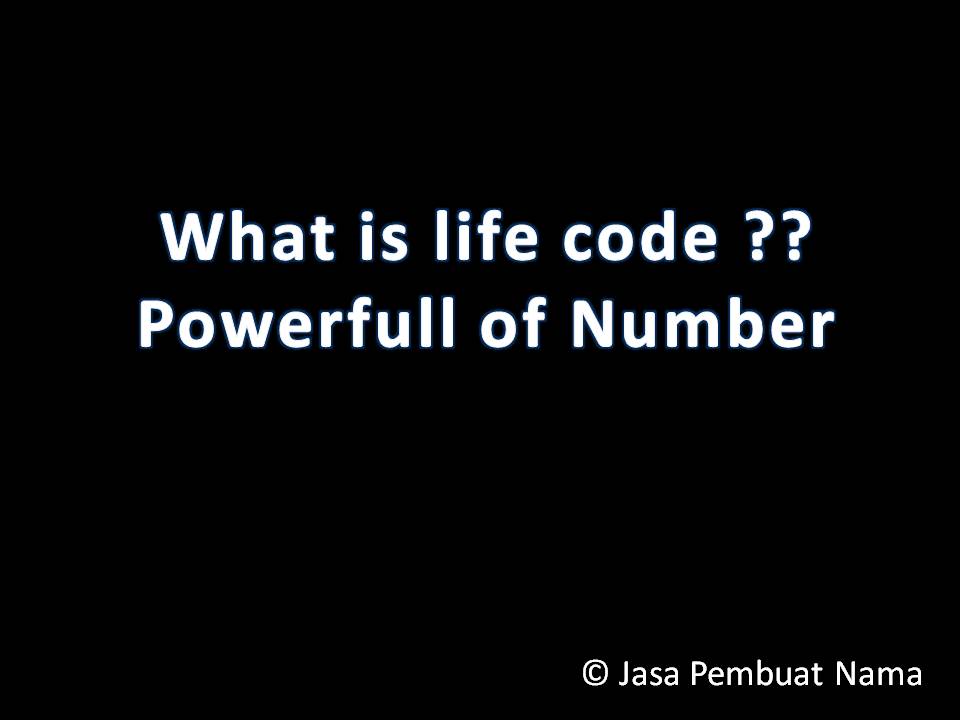Code life. Life is code.
