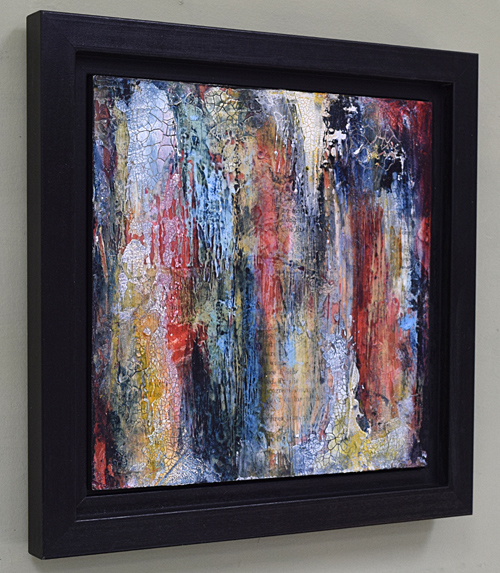 Abstract Art by Sandra Duran Wilson square textural abstract painting