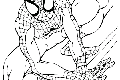 Belajar Mewarnai Gambar Spiderman