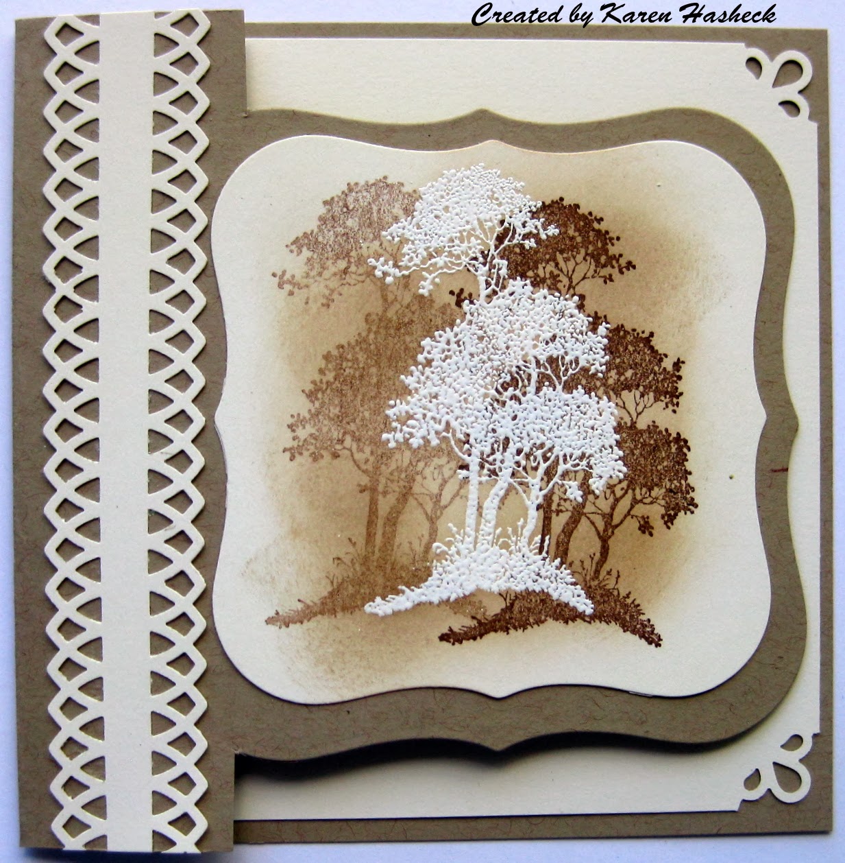 Karen's Kreative Kards Partial Die Cut Class Card