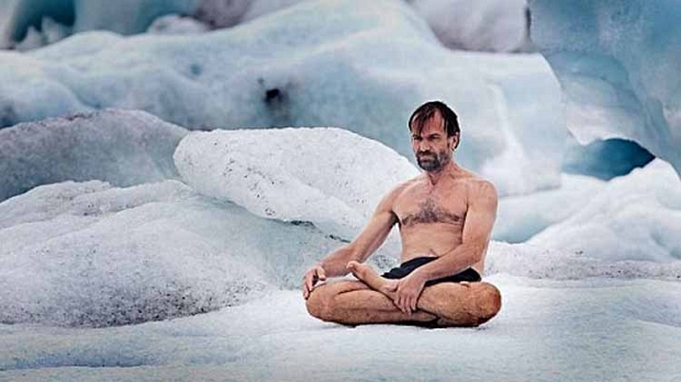 The Ice Guy & The Cool Girl Facts & Funny !: ICE MAN! - The power of yoga!