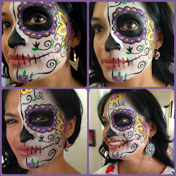 face painting muertos dia los paint dead halloween demo paintings karla wink pina makeup costume tutorial artisans folklorico collage google