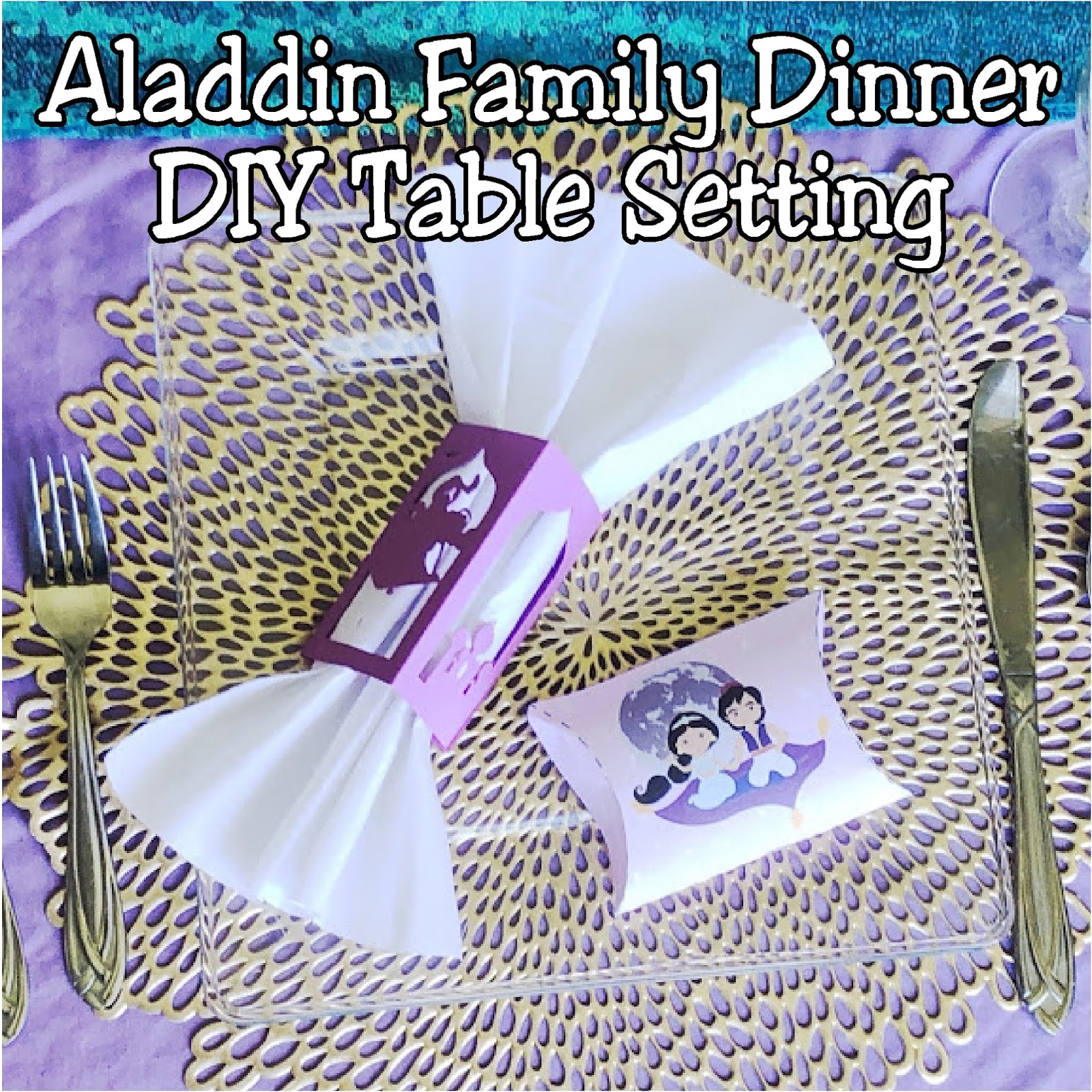 Aladdin Table Decorations For A Fun Family Dinner Diy Party Mom