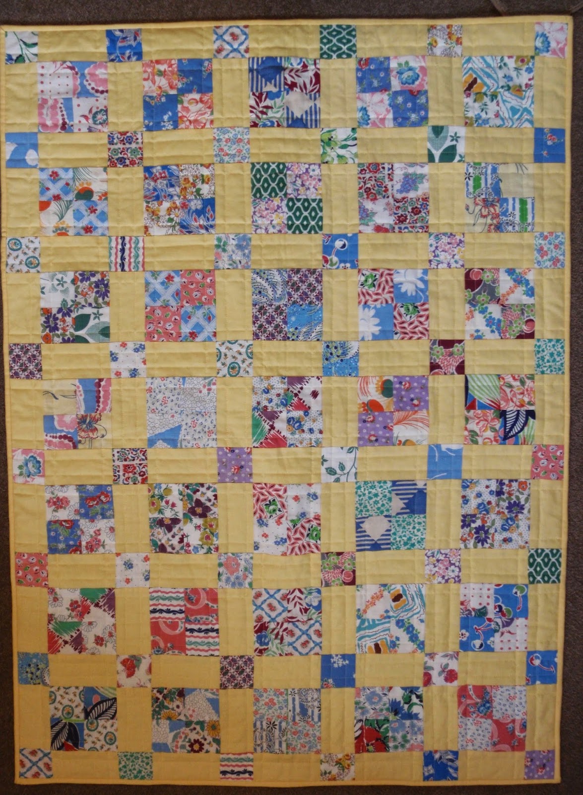 PP Blog A Finished 1930s Quilt and a Taupe Start