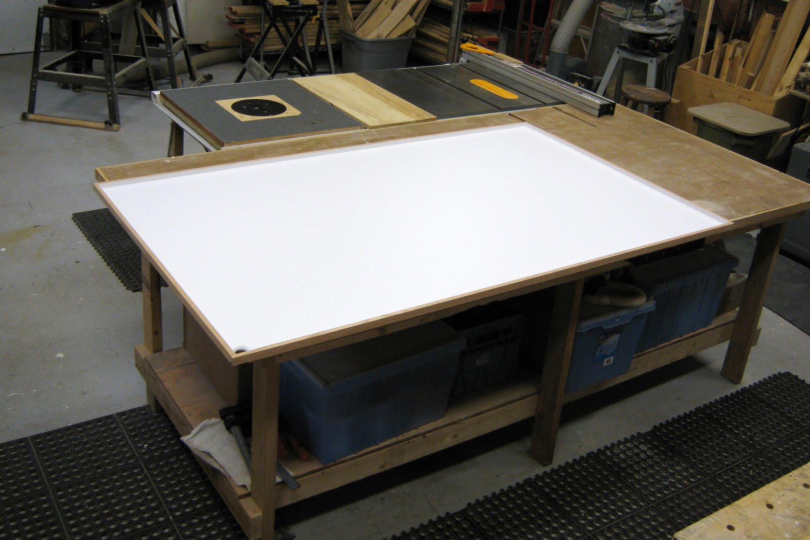WP Wood Working Felting Table