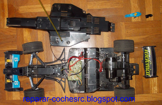 Nikko Renault F1 ,  1/10 scale, electronics. RC 1/10 Renault F1 Nikko (radiocommandée) réparée et améliorée
