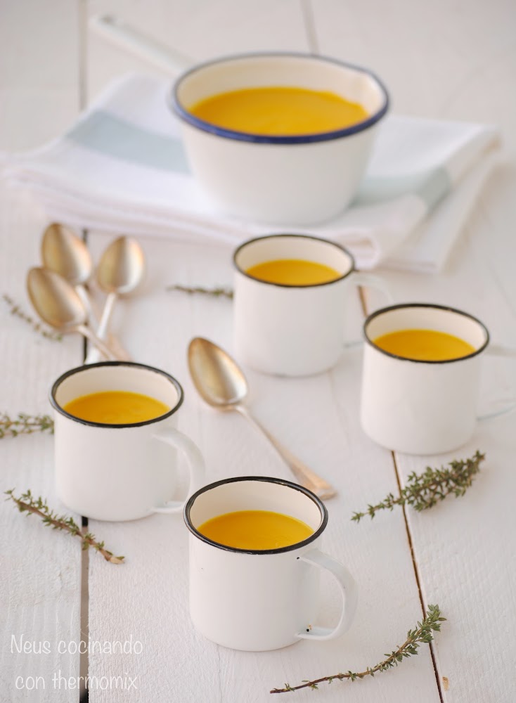 Crema de Zanahoria con Leche de coco y jenjibre