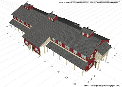 ... Horse Barn Plans - Large Horse Barn Plans - How To Build A Horse Barn