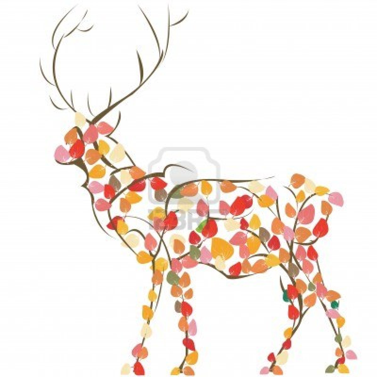 free christmas deer clipart - photo #48