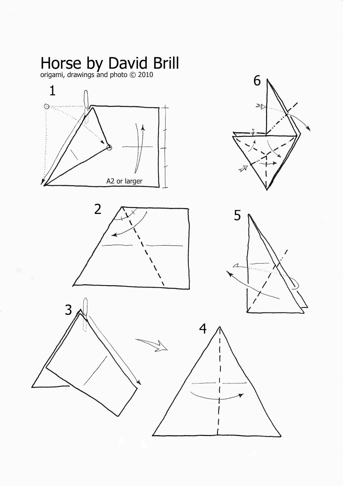 Advanced origami horse instructions